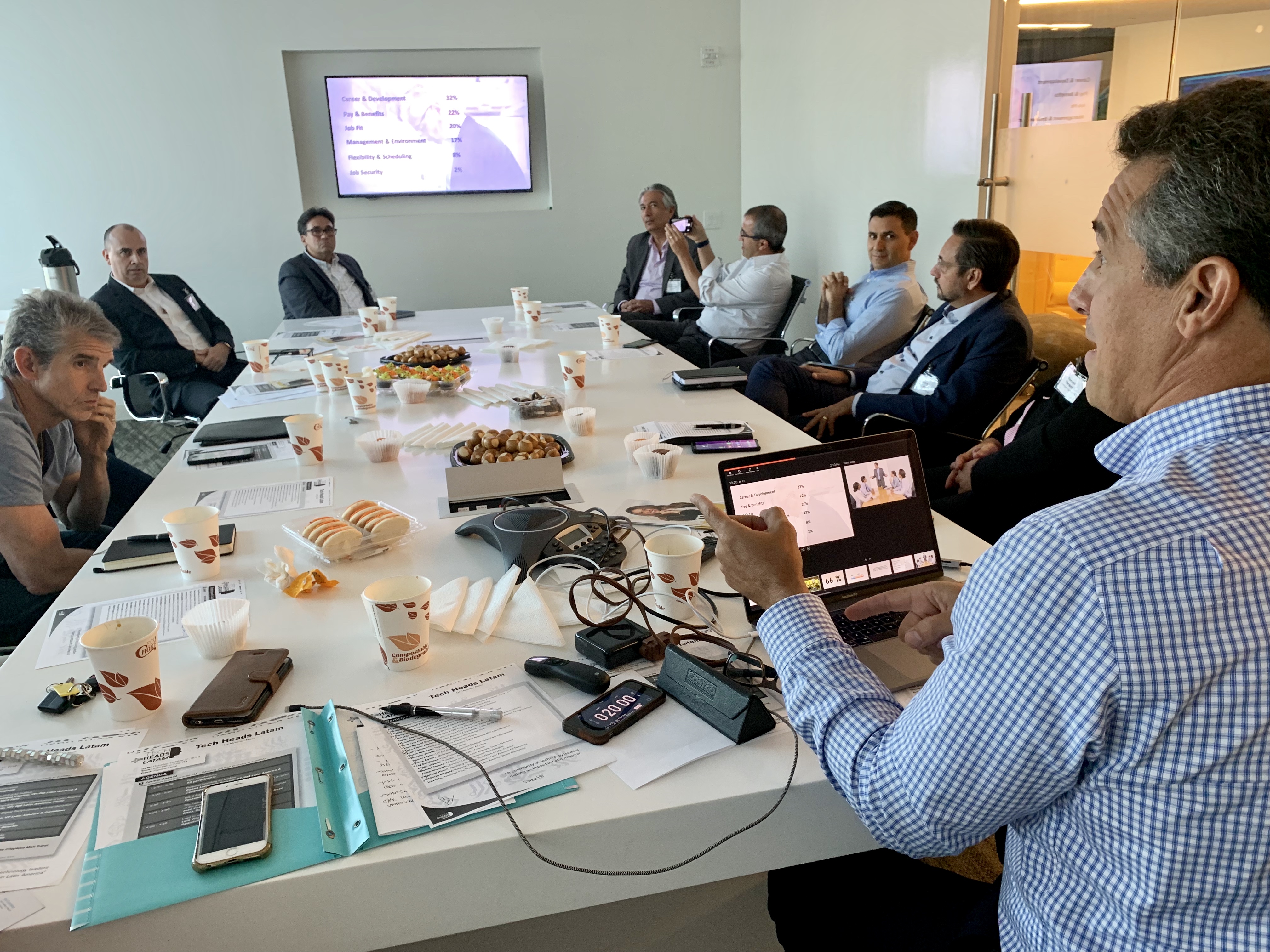 Luis Viloria leading a professional development session with executives